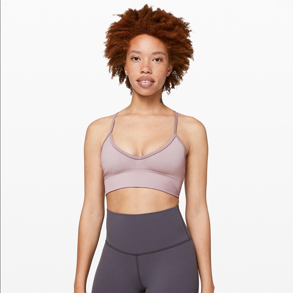 Lululemon Ebb To Street Bra in Blush
